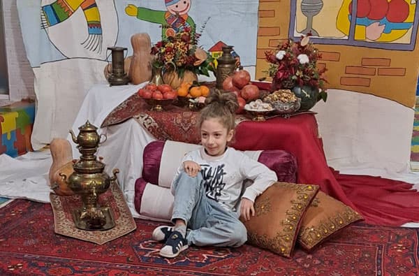دکور عکاسی یلدا در پیش دبستانی شاپرک